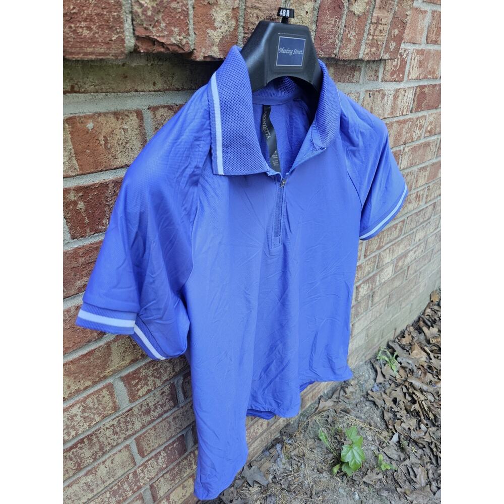 Mondetta Womens Medium Polo Shirt 1/4 Zip Breathable Mesh Golf Tennis Athletic M
